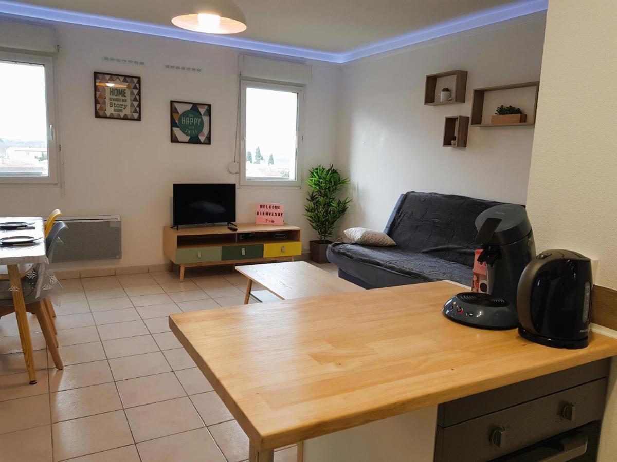 Tout Confort ! Calme, Climatisation, Vue Degagee, Ville ,Parking Gratuit, Ascenseur, Wifi Каркасон Екстериор снимка